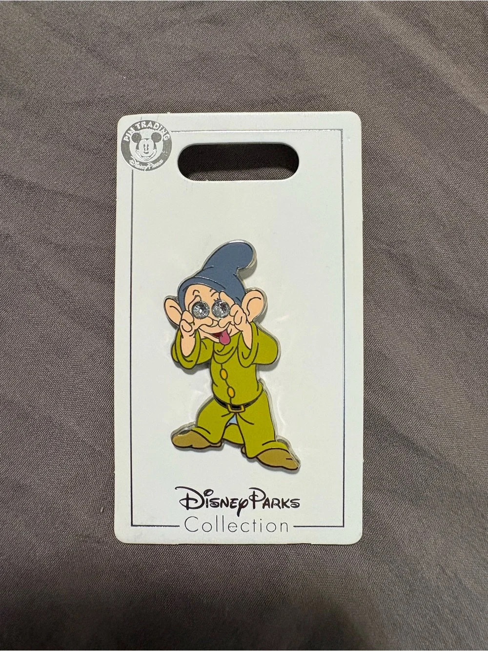 Disney Silver Mickey Head Enamel Pin Backing